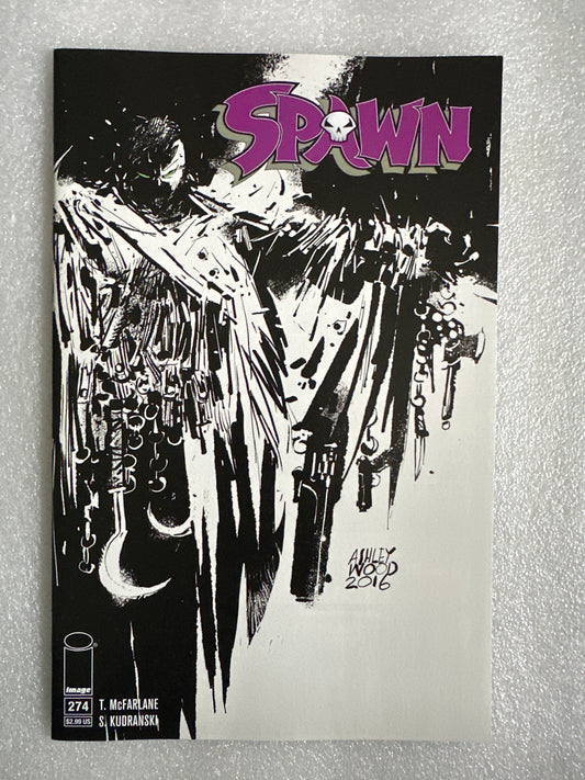 Spawn #274 Black & White Variant Image 2017