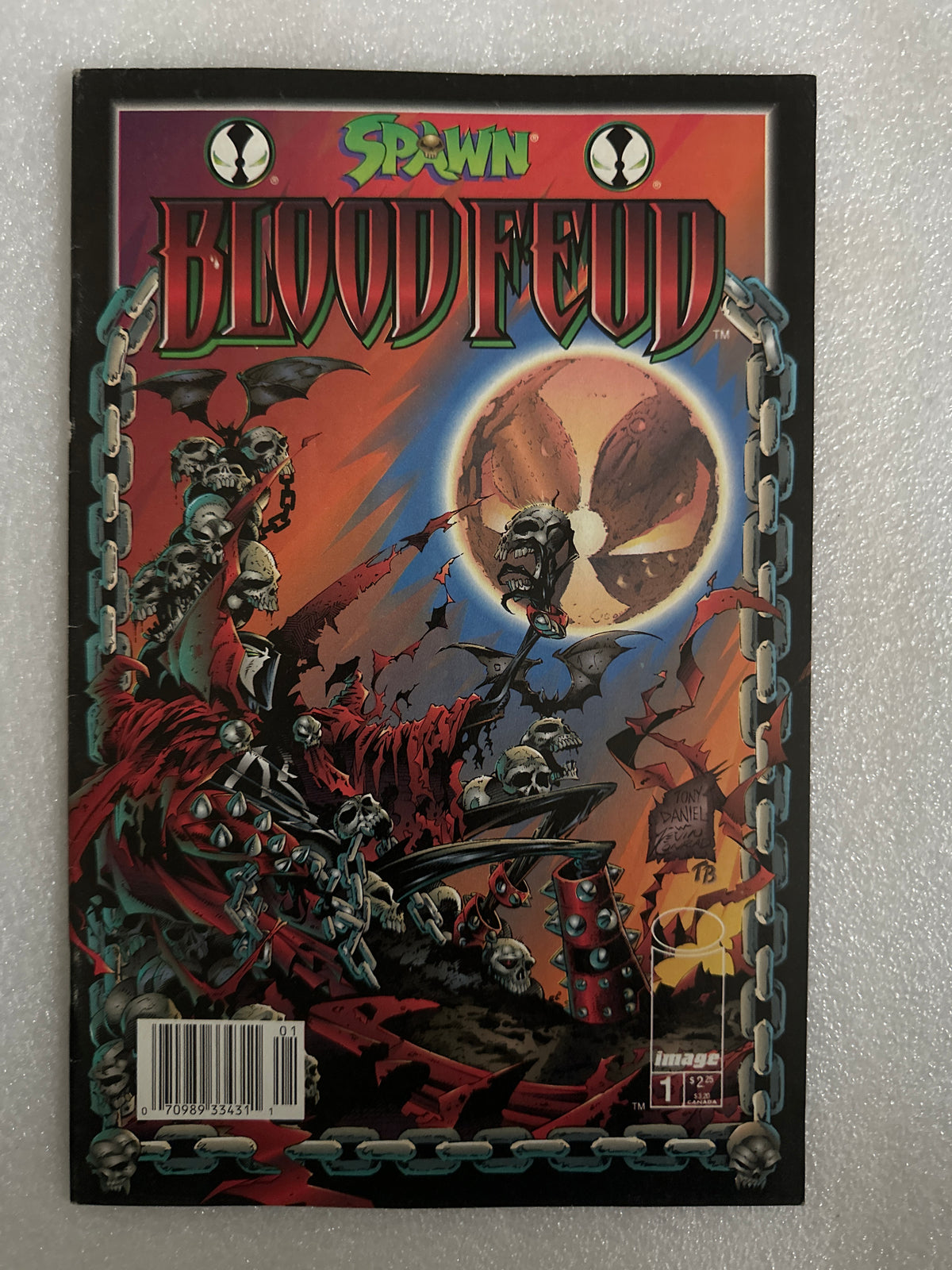 Spawn Blood Feud #1 Newsstand Image 1995